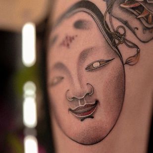 Männlich Farbe Japanisch tattoo auf Schulter #88747 | Tattoo Artist Sergeeva Tattoo