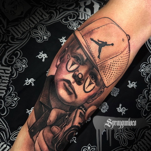 tattoo #90898 | Tattoo Artist Spray Gun