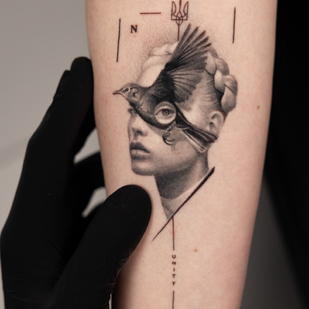 Schwarz und Grau  tattoo #86632 | Tattoo Artist Vytautas Vy