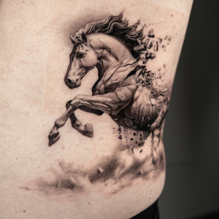 Schwarz und Grau  tattoo #86641 | Tattoo Artist Vytautas Vy