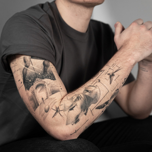 Schwarz und Grau  tattoo #86660 | Tattoo Artist Vytautas Vy