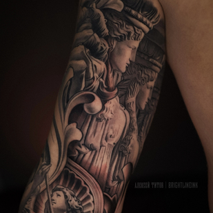 Männlich Schwarz und Grau Realismus tattoo #88448 | Tattoo Artist Aleksey Titov