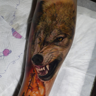 Männlich Farbe Realismus tattoo auf Schulter #84262 | Tattoo Artist Andrey Indigo