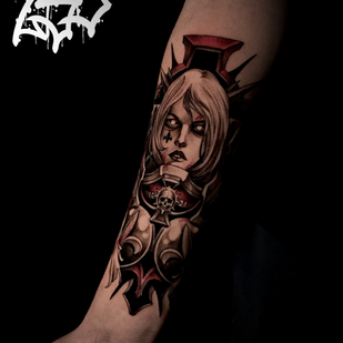 Männlich Farbe Whipshading tattoo auf Unterarm #86332 | Tattoo Artist Anton Deyhin