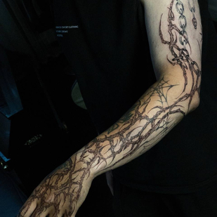 Männlich Schwarz Tribal tattoo #87013 | Tattoo Artist Denis Piligrim