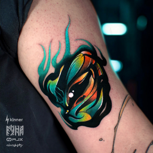 Weiblich Farbe Neo-traditionell tattoo auf Schulter #85502 | Tattoo Artist Dmitriy Klaud