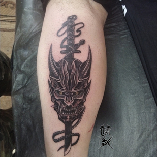 Schwarz und Grau  tattoo #87529 | Tattoo Artist Dmitriy Kobelev