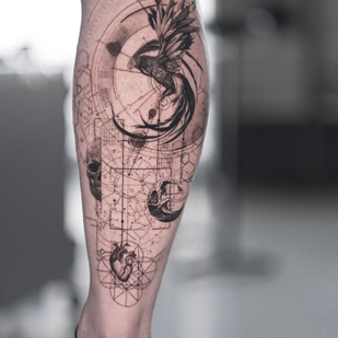 Männlich Schwarz und Grau Mikrorealismus tattoo #85001 | Tattoo Artist Kirill Antique