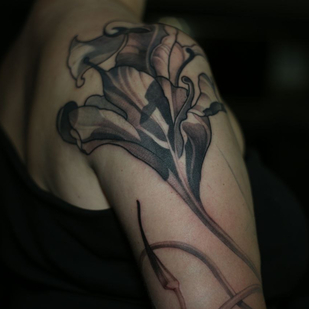 Weiblich Schwarz  tattoo auf Ärmel #84492 | Tattoo Artist Menshikova Katerina