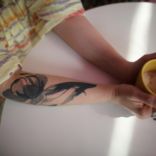 Weiblich Schwarz  tattoo auf Unterarm #84501 | Tattoo Artist Menshikova Katerina