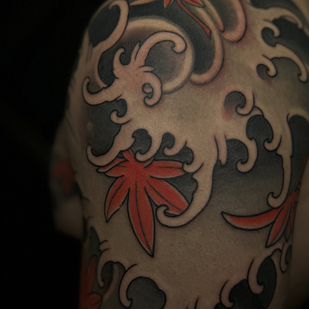 Männlich Farbe Japanisch tattoo auf Ärmel #87240 | Tattoo Artist Odincov Egor