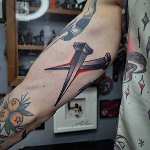 Männlich Farbe  tattoo auf Schulter #86165 | Tattoo Artist Roma Dober