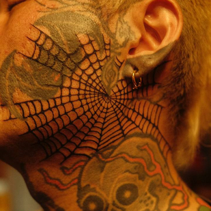 Männlich Schwarz  tattoo auf Gesicht #90844 | Tattoo Artist Sasha Morozov (Sasha Morozov)