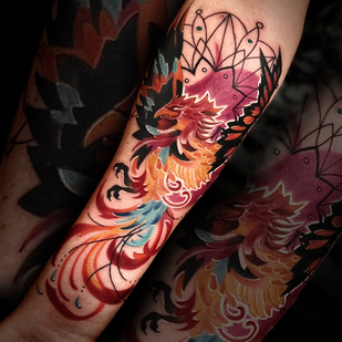 Weiblich Farbe New School tattoo #87885 | Tattoo Artist Sergey Martynov