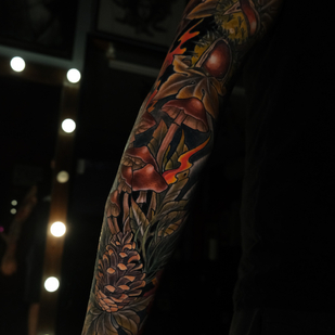 Männlich Farbe Neo-traditionell tattoo auf Ärmel #86293 | Tattoo Artist Tatyana Chudesataya