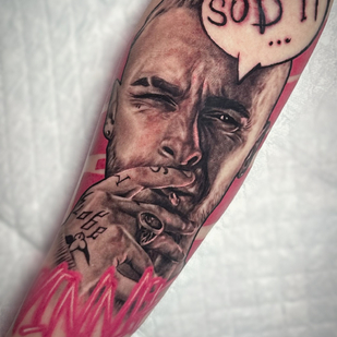 Schwarz und Grau Porträt tattoo #87957 | Tattoo Artist Victoria Ziman