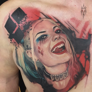 Männlich Farbe Porträt tattoo auf Brust #87408 | Tattoo Artist Vitaliy Kanaschenkov