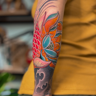 Weiblich Farbe Japanisch tattoo #95787 | Tattoo Artist Odincov Egor