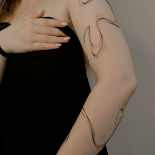 Weiblich Schwarz Abstrakt tattoo #93525 | Tattoo Artist Sergeeva Tattoo