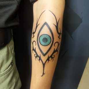 Männlich Farbe Ornamental tattoo auf Unterarm #103058 | Tattoo Artist Kira Akira