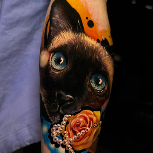 Weiblich Farbe Realismus tattoo #91316 | Tattoo Artist Artem Sachko