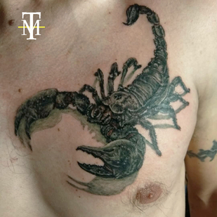 Männlich Schwarz und Grau Realismus tattoo auf Brust #91730 | Tattoo Artist Vyacheslav Menschikov