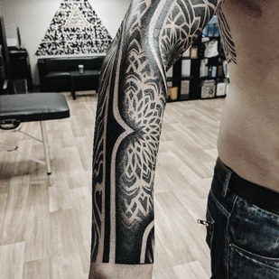 Ornamental tattoo #91832 | Tattoo Artist Nikita Petrov