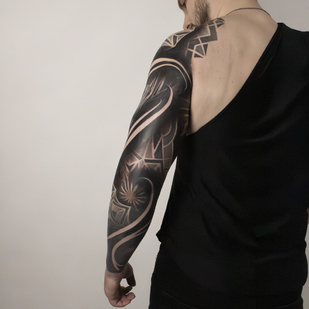 Ornamental tattoo #91880 | Tattoo Artist Nikita Petrov