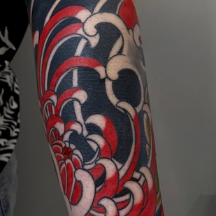 Männlich Farbe Japanisch tattoo auf Ärmel #92168 | Tattoo Artist Ivan Shlyapnikov