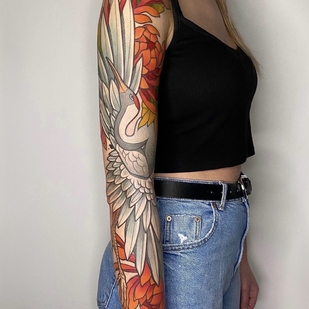 Weiblich Farbe  tattoo #92498 | Tattoo Artist Smirnova Ulyana
