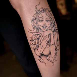 Weiblich Schwarz  tattoo #93220 | Tattoo Artist Yulia  Dardiker