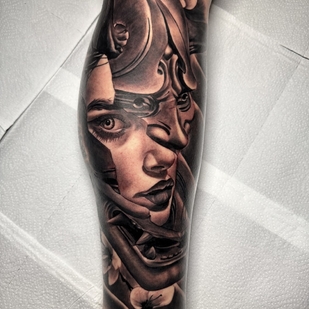 Männlich Schwarz und Grau Realismus tattoo #96947 | Tattoo Artist Daniel Escalante