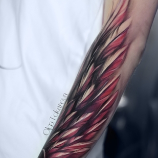 Weiblich Farbe Frauen tattoo auf Unterarm #101893 | Tattoo Artist Olga Tokareva