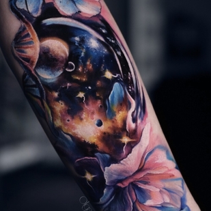 Weiblich Farbe Autorenstil tattoo auf Unterarm #101937 | Tattoo Artist Olga Tokareva