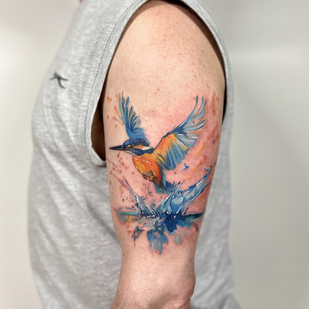 Männlich Farbe Aquarell tattoo #93251 | Tattoo Artist Elena Cherepnina