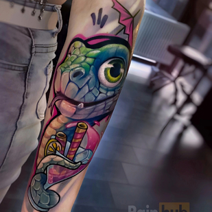 Weiblich Farbe Autorenstil tattoo auf Unterarm #93518 | Tattoo Artist Yuliya Kolesnikova