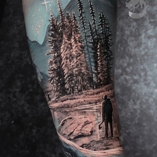 Männlich Farbe Realismus tattoo auf Unterarm #93944 | Tattoo Artist Anton Krasnov