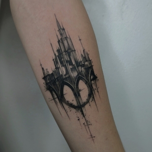 Männlich Schwarz und Grau Miniatur tattoo auf Unterarm #96148 | Tattoo Artist Smishko Leonid