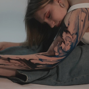 Weiblich Farbe Autorenstil tattoo auf Ärmel #96318 | Tattoo Artist BACKSTAGE TATTOO