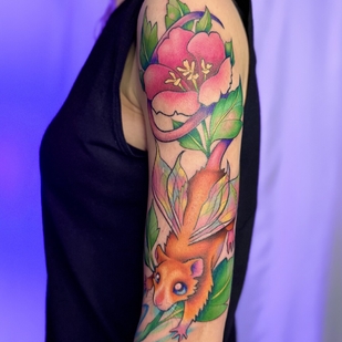 Weiblich Farbe New School tattoo auf Schulter #97752 | Tattoo Artist Dasha Kostrova