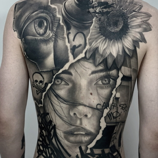 Männlich Schwarz und Grau Realismus tattoo #98153 | Tattoo Artist Aleksandr Kuchin