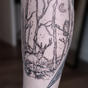 Männlich Schwarz und Grau Fineline tattoo #98643 | Tattoo Artist Becci | Eisvogel Tattoo