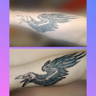 Männlich Schwarz  tattoo auf Unterarm #99693 | Tattoo Artist Gonchar Anastasiya