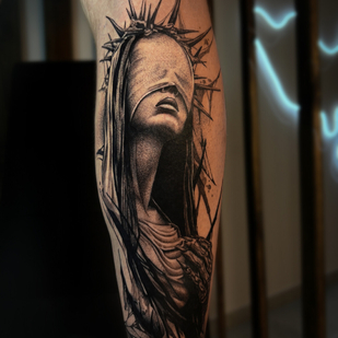 Männlich Schwarz Grafik tattoo #99349 | Tattoo Artist Artem Arion