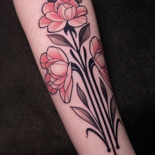 Weiblich Farbe Neo-traditionell tattoo auf Unterarm #100562 | Tattoo Artist Yavorskaya Anastasiya
