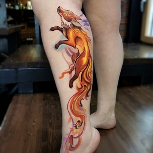 Farbe Aquarell tattoo #101487 | Tattoo Artist Egor Hludnev