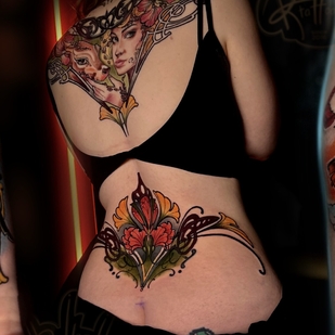 Weiblich  Neo-traditionell tattoo #103633 | Tattoo Artist Anastasiia Mikaskina aka Mika RedHead