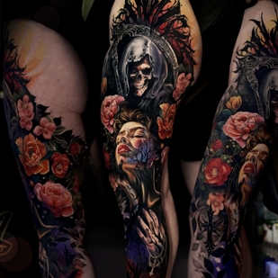 Weiblich  Realismus tattoo auf Bein #103634 | Tattoo Artist Anastasiia Mikaskina aka Mika RedHead