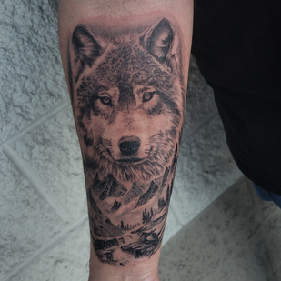 Schwarz und Grau Realismus tattoo #104709 | Tattoo Artist Justin Potter