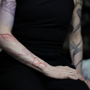 Weiblich Farbe  tattoo #94510 | Tattoo Artist Menshikova Katerina